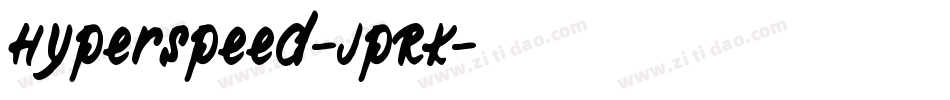 Hyperspeed-JpRK字体转换