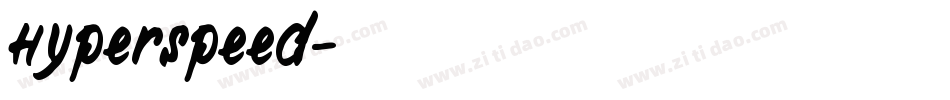 Hyperspeed字体转换