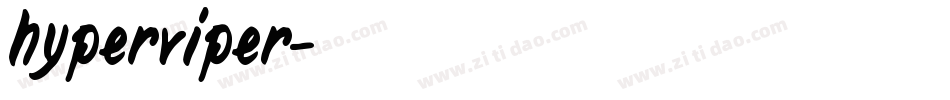 hyperviper字体转换