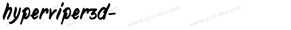 hyperviper3d字体转换