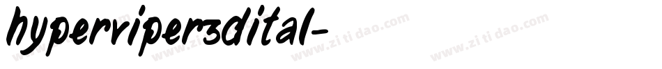 hyperviper3dital字体转换