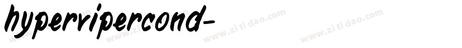 hypervipercond字体转换