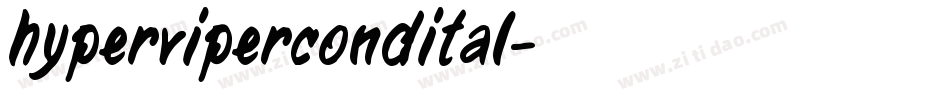 hypervipercondital字体转换
