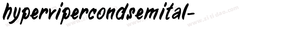hypervipercondsemital字体转换