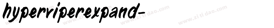 hyperviperexpand字体转换