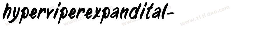 hyperviperexpandital字体转换