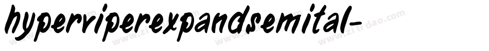 hyperviperexpandsemital字体转换