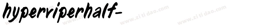 hyperviperhalf字体转换