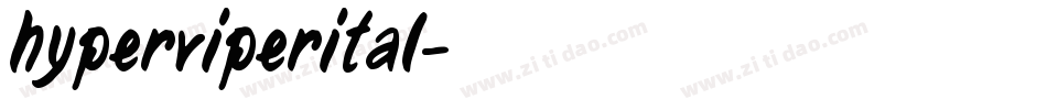 hyperviperital字体转换