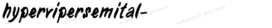 hypervipersemital字体转换