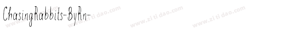 ChasingRabbits-ByRn字体转换