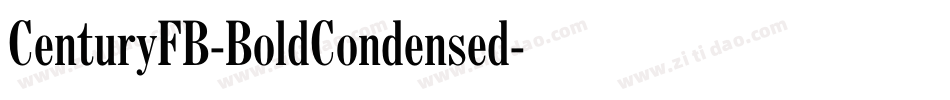 CenturyFB-BoldCondensed字体转换