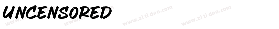 Uncensored字体转换