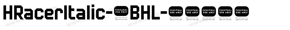 XRacerItalic-1BXL字体转换