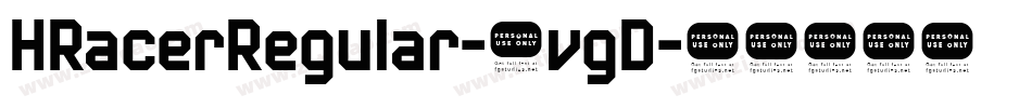XRacerRegular-8vgD字体转换