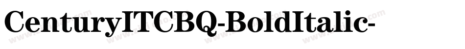 CenturyITCBQ-BoldItalic字体转换