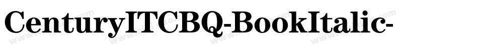 CenturyITCBQ-BookItalic字体转换