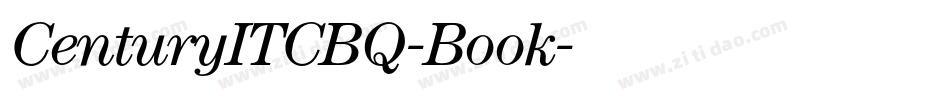 CenturyITCBQ-Book字体转换