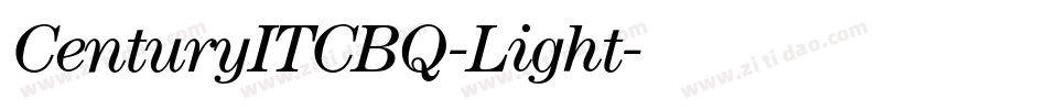 CenturyITCBQ-Light字体转换