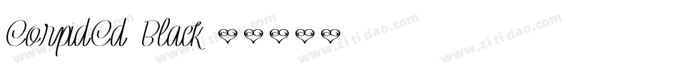 CorpidCd-Black字体转换