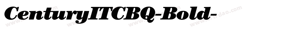 CenturyITCBQ-Bold字体转换