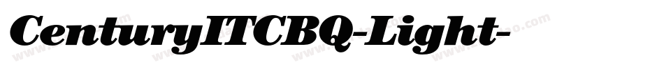 CenturyITCBQ-Light字体转换