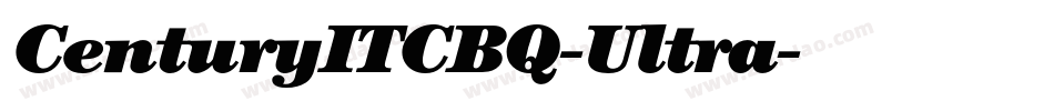 CenturyITCBQ-Ultra字体转换