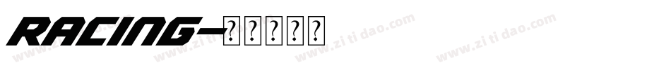 Racing字体转换