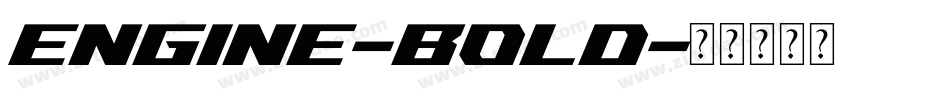 Engine-Bold字体转换