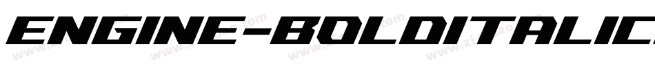 Engine-BoldItalicLF字体转换