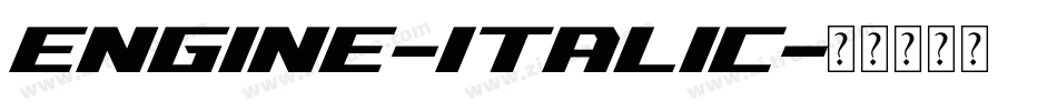 Engine-Italic字体转换