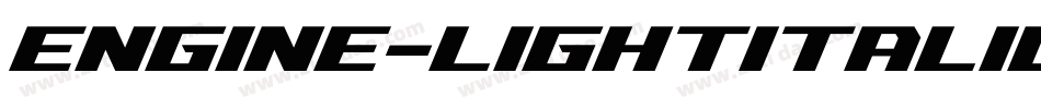 Engine-LightItalicLF字体转换