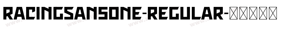 RacingSansOne-Regular字体转换