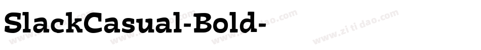 SlackCasual-Bold字体转换