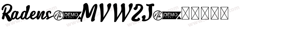 Radens-MVWZJ字体转换