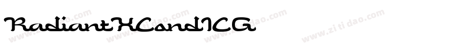 RadiantXCondICG字体转换