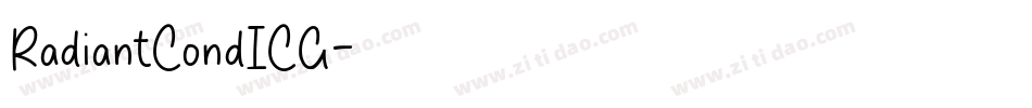 RadiantCondICG字体转换