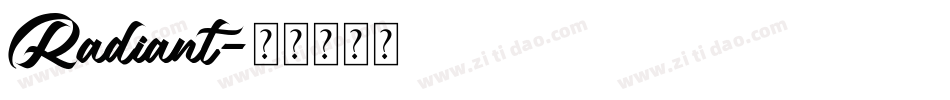 Radiant字体转换