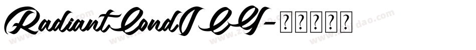 RadiantCondICG字体转换