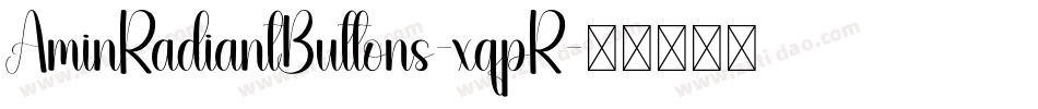 AminRadiantButtons-xqpR字体转换