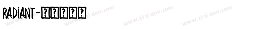 Radiant字体转换