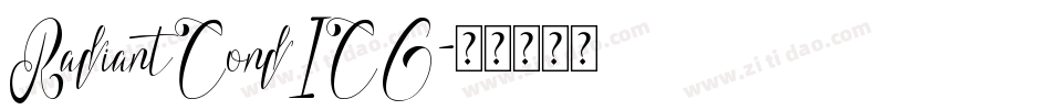 RadiantCondICG字体转换