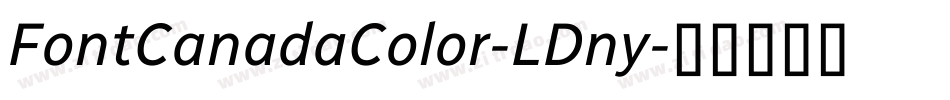 FontCanadaColor-LDny字体转换