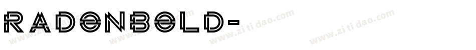 RadonBold字体转换