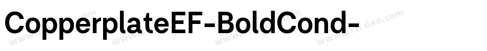 CopperplateEF-BoldCond字体转换