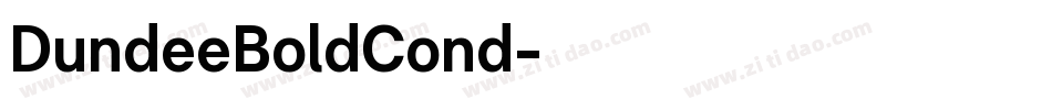 DundeeBoldCond字体转换
