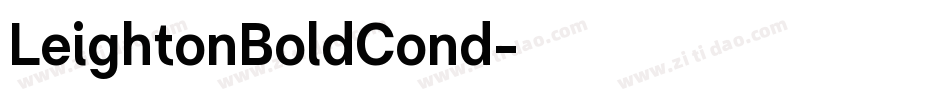 LeightonBoldCond字体转换
