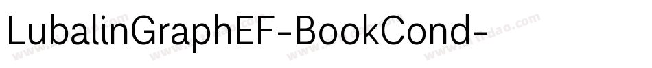 LubalinGraphEF-BookCond字体转换