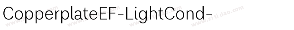 CopperplateEF-LightCond字体转换