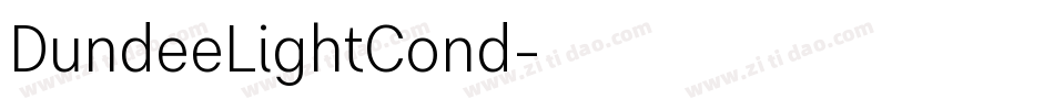 DundeeLightCond字体转换